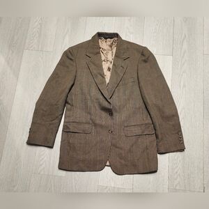 Nordstrom Men's Classic Brown Plaid Blazer